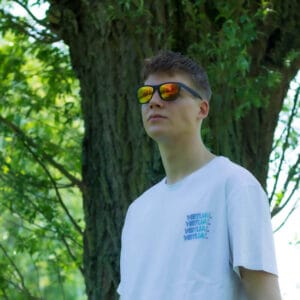 Goedkope zonnebril heren oranje